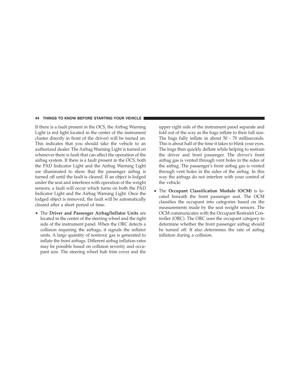 Dodge 2006 Charger SRT8 User Manual | Page 44 / 336