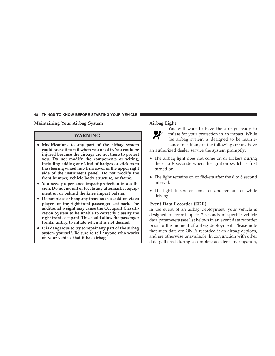 Dodge 2006 Charger SRT8 User Manual | Page 48 / 336