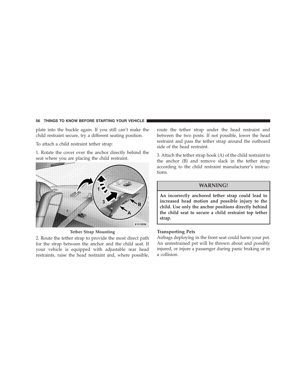 Dodge 2006 Charger SRT8 User Manual | Page 56 / 336