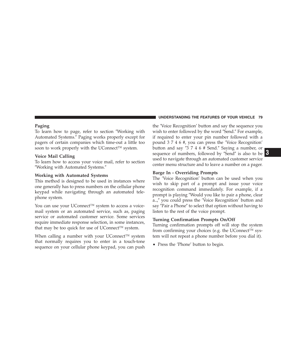 Dodge 2006 Charger SRT8 User Manual | Page 79 / 336