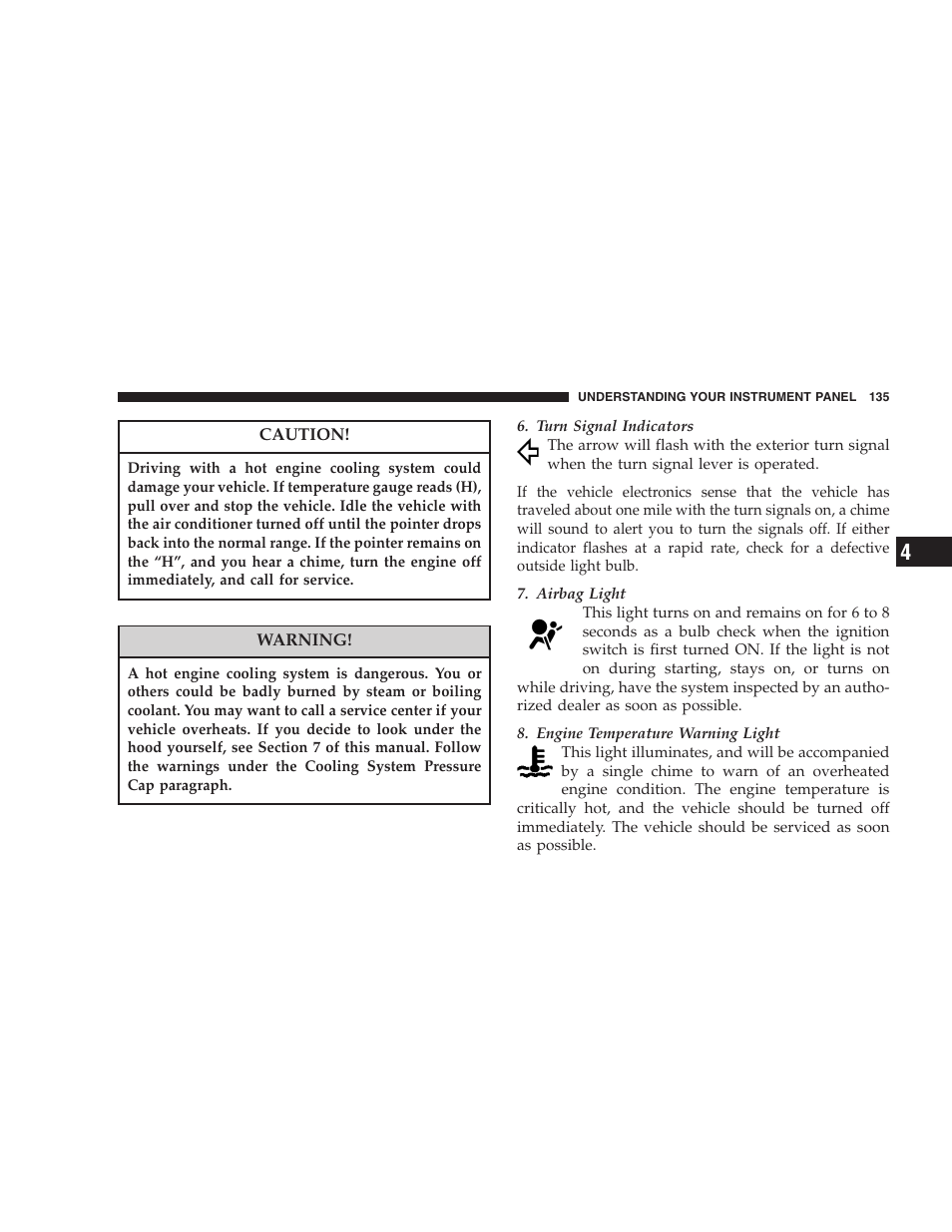 Dodge 2005 LX Magnum User Manual | Page 135 / 368