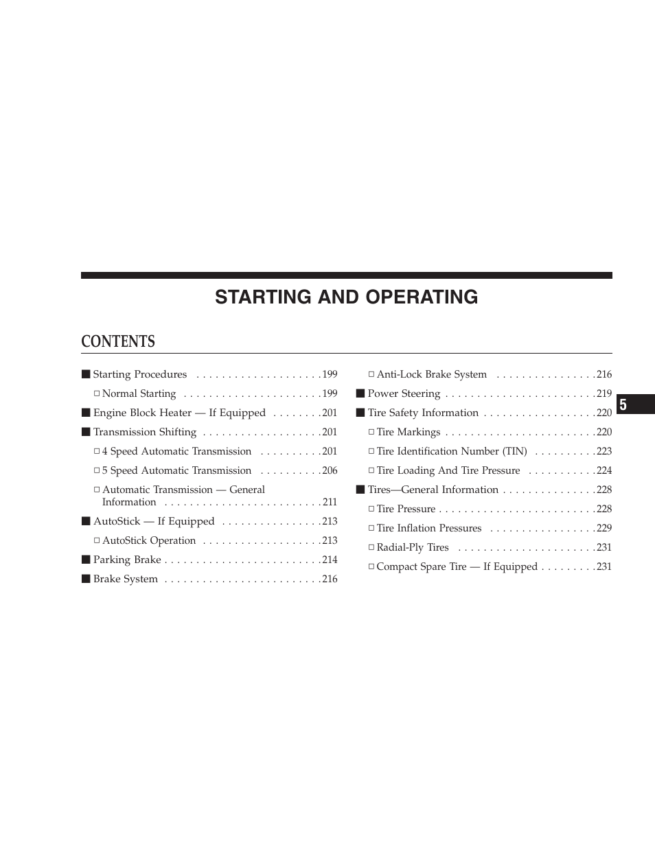 Dodge 2005 LX Magnum User Manual | Page 197 / 368