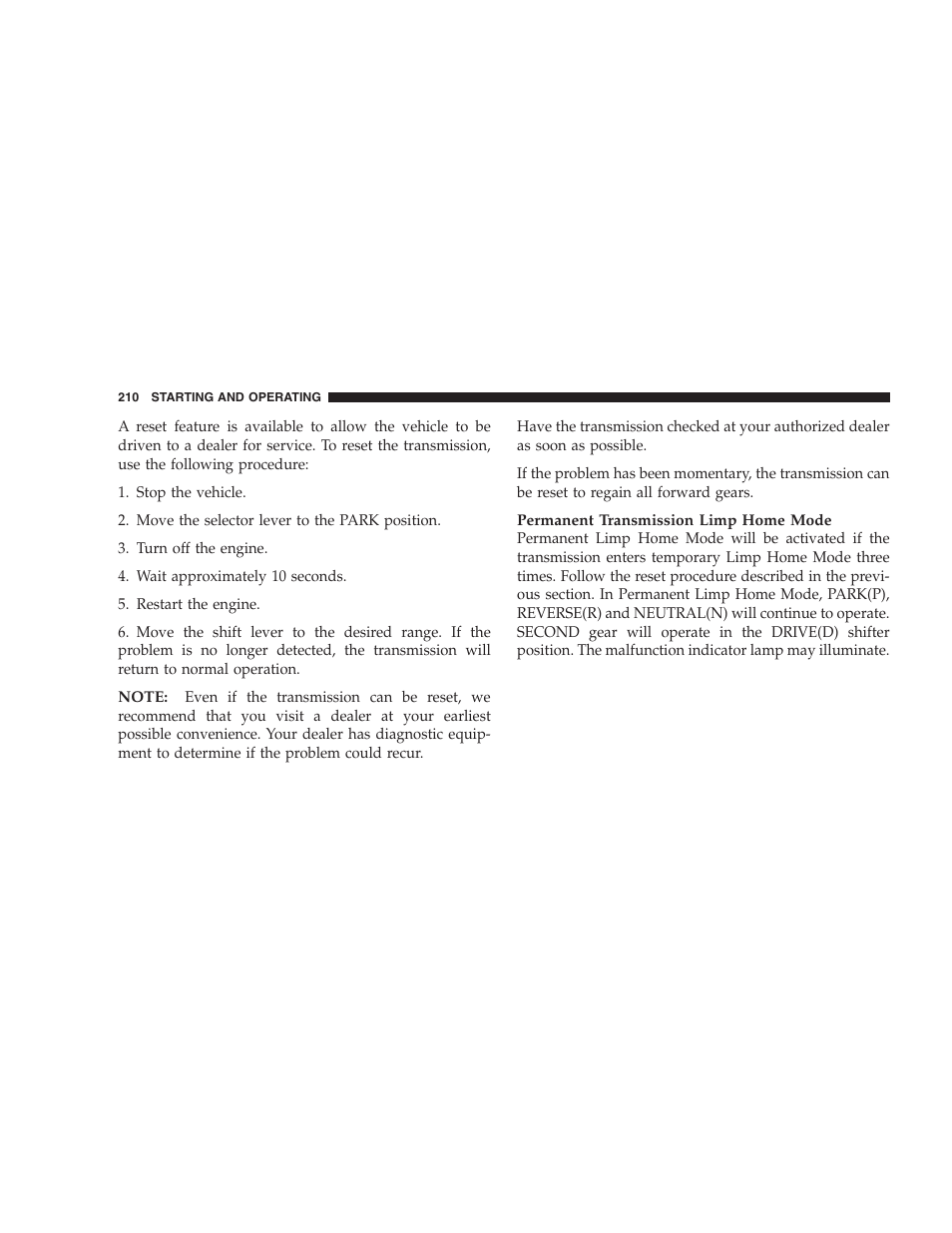 Dodge 2005 LX Magnum User Manual | Page 210 / 368