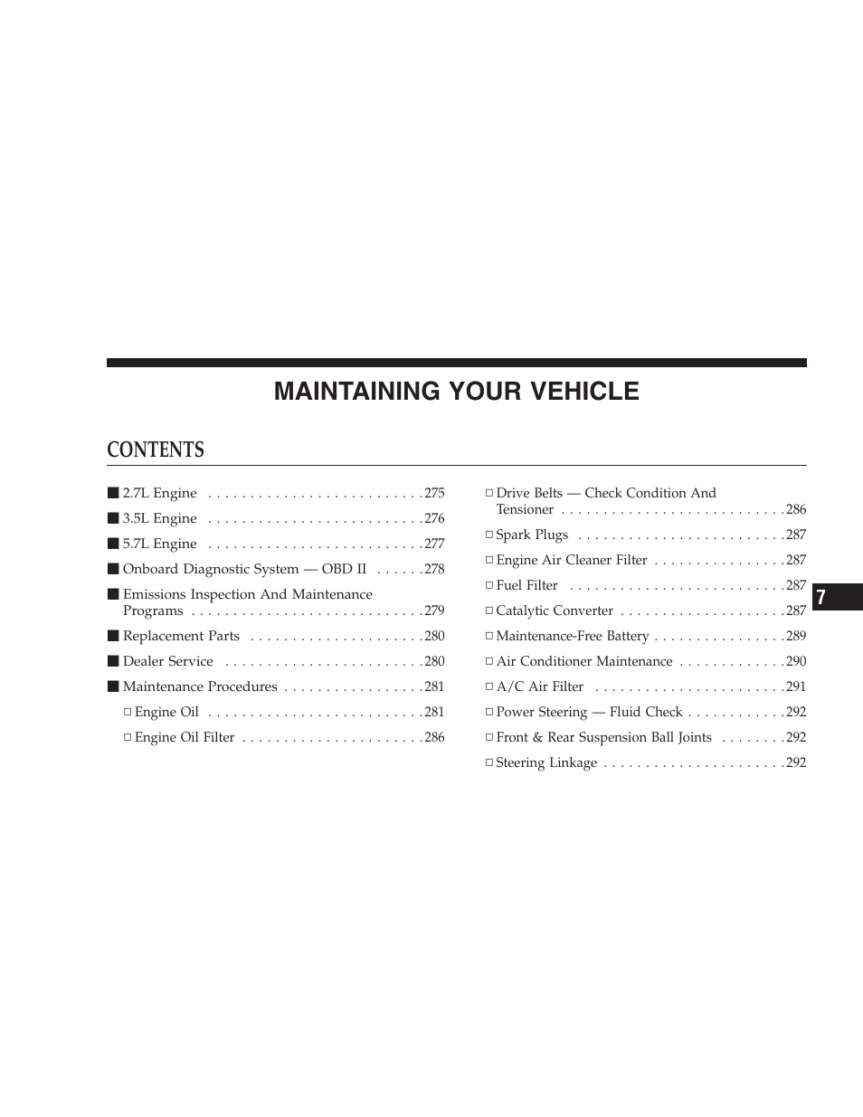 Dodge 2005 LX Magnum User Manual | Page 273 / 368