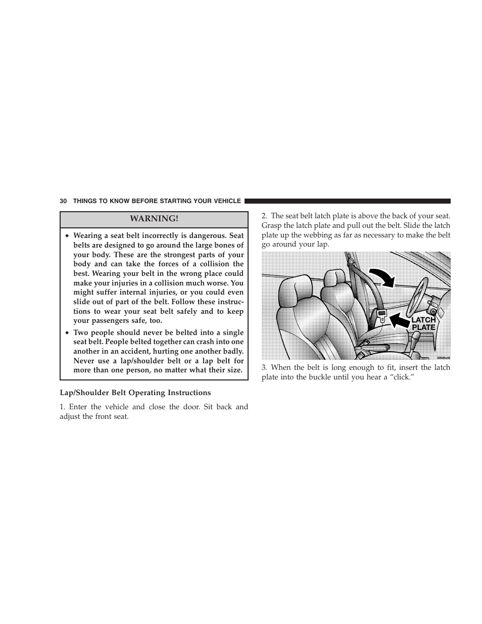 Dodge 2005 LX Magnum User Manual | Page 30 / 368