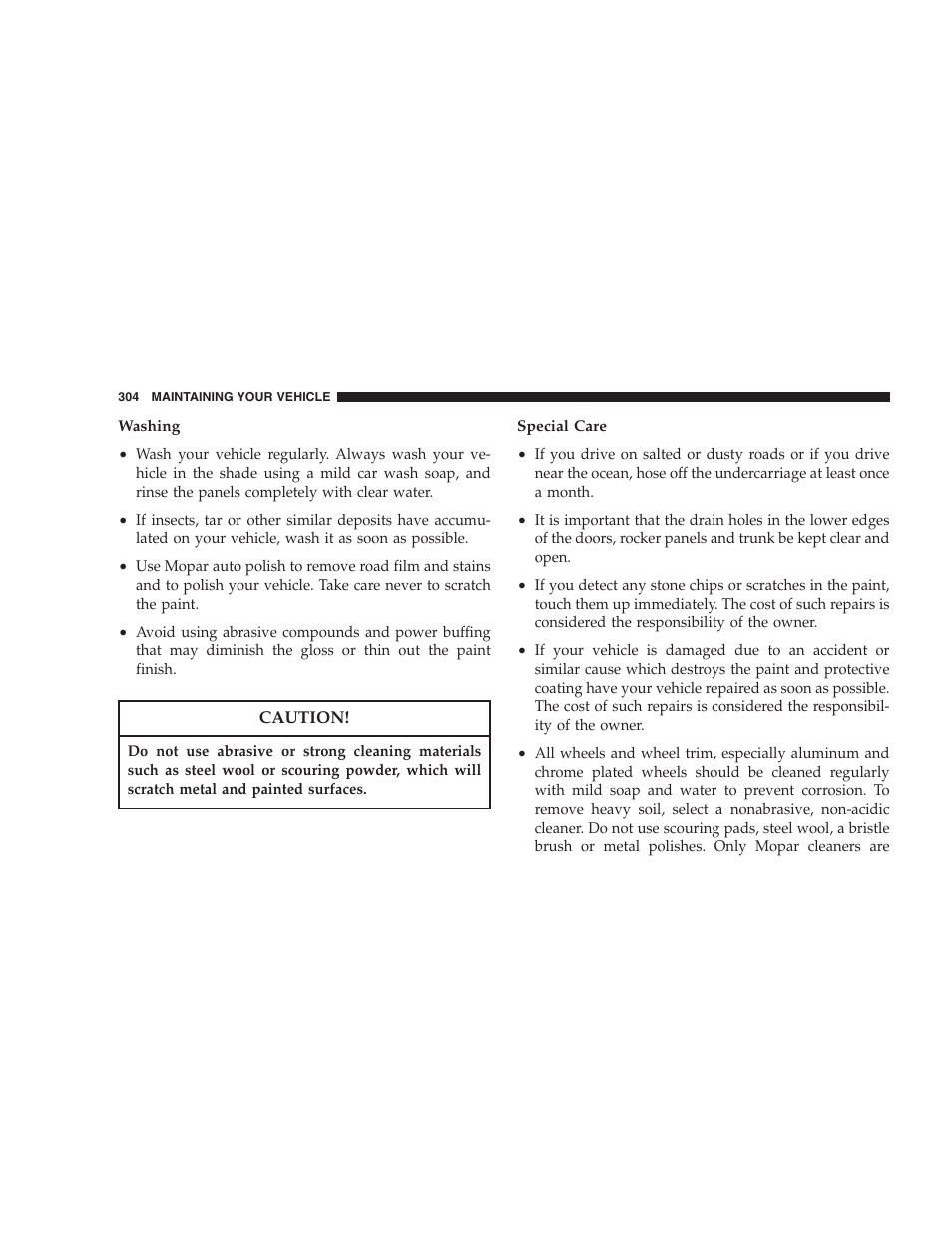 Dodge 2005 LX Magnum User Manual | Page 304 / 368