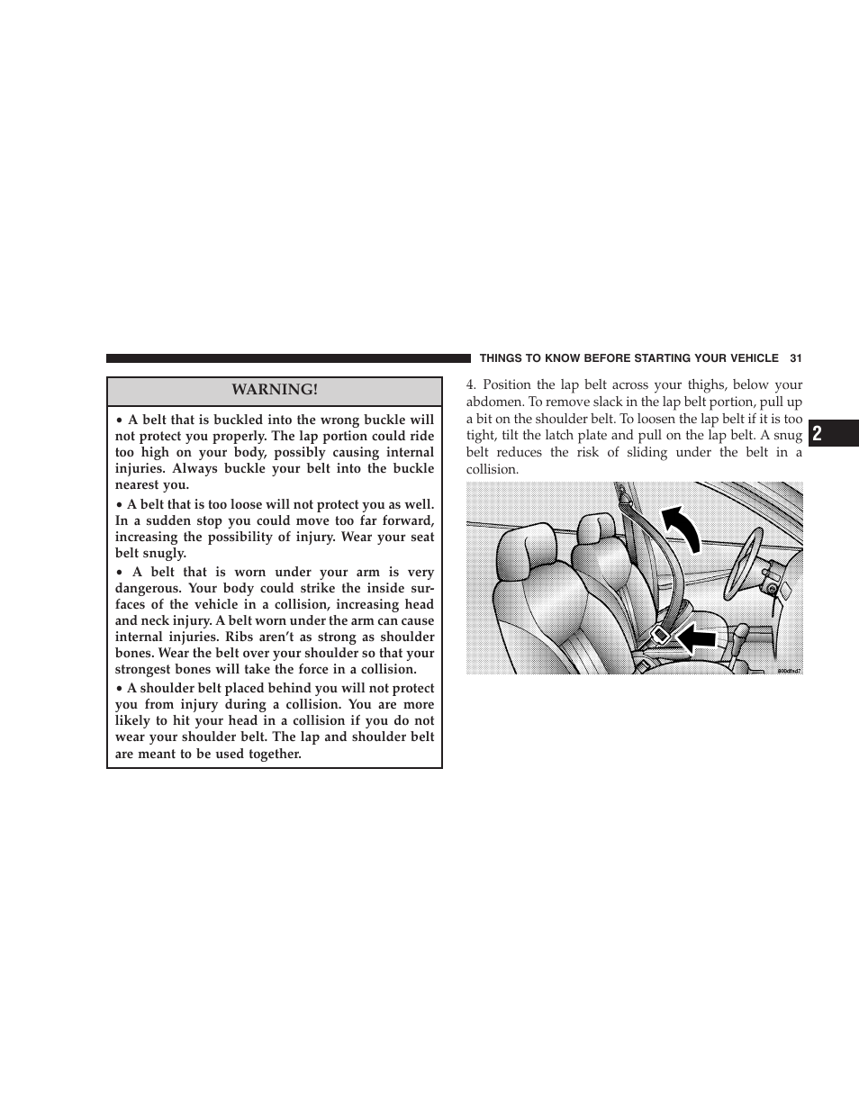 Dodge 2005 LX Magnum User Manual | Page 31 / 368