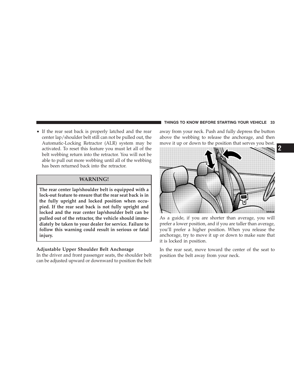 Dodge 2005 LX Magnum User Manual | Page 33 / 368