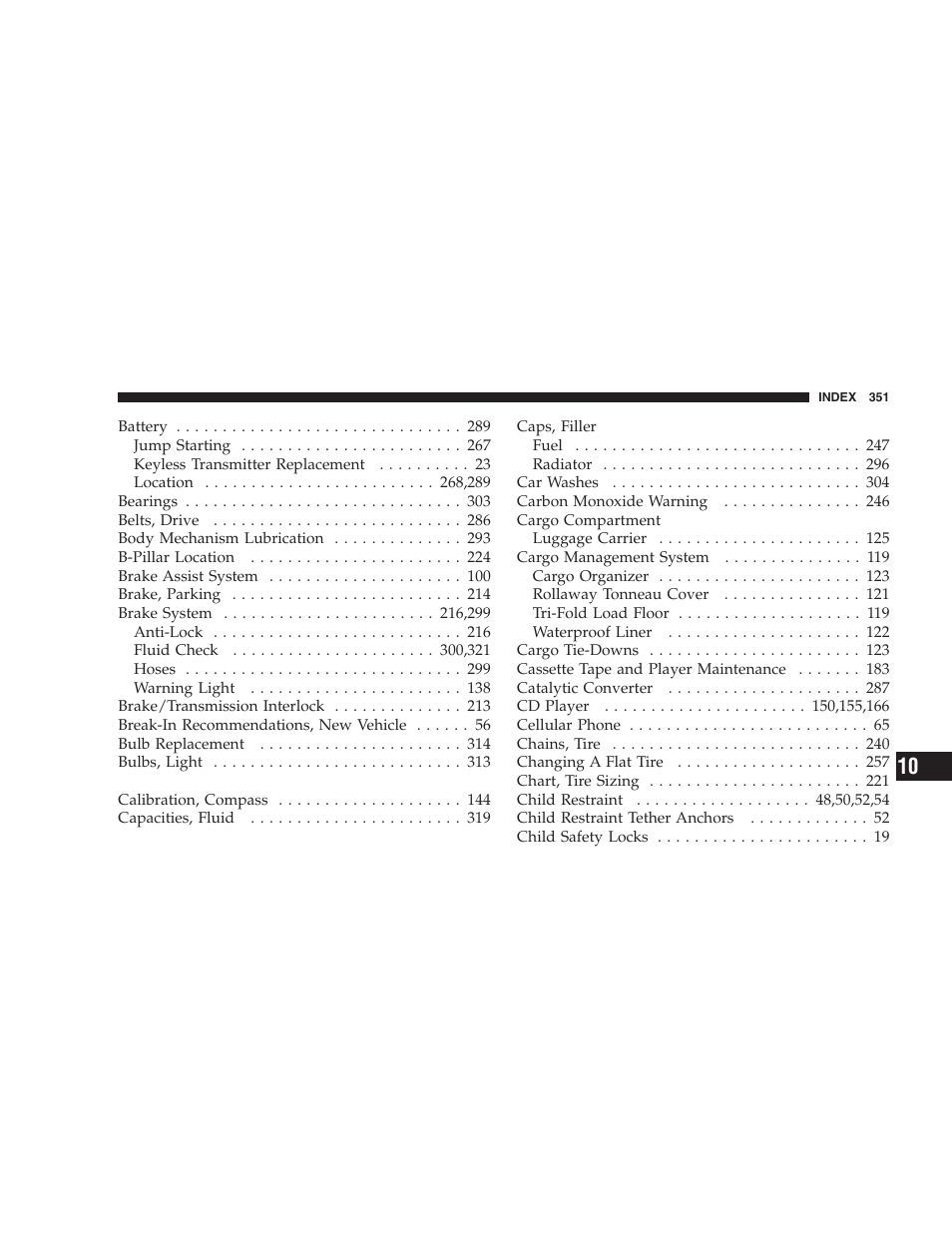 Dodge 2005 LX Magnum User Manual | Page 351 / 368