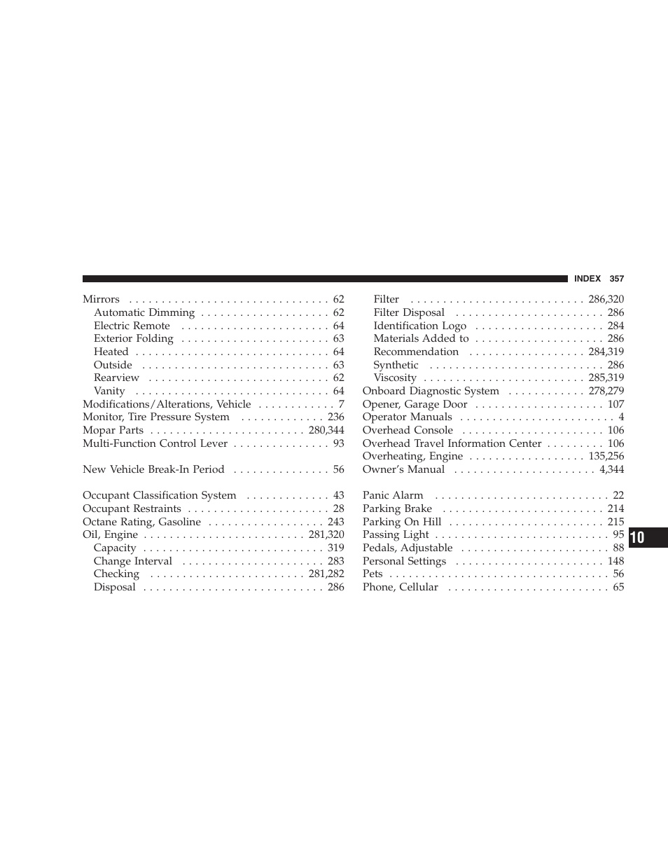 Dodge 2005 LX Magnum User Manual | Page 357 / 368