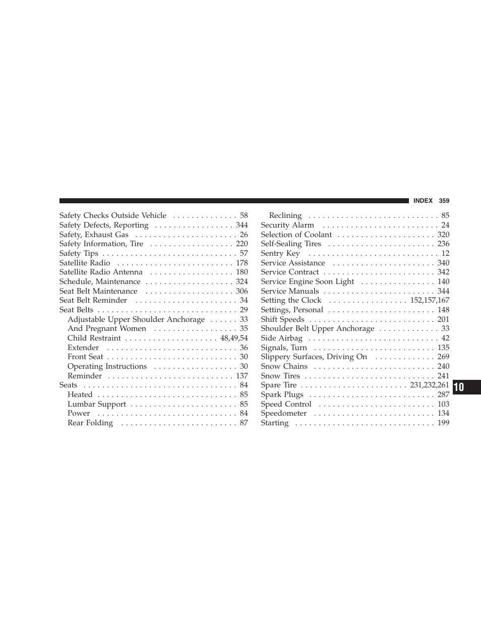 Dodge 2005 LX Magnum User Manual | Page 359 / 368