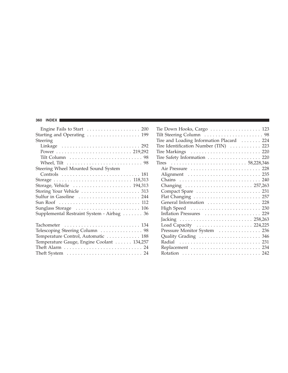 Dodge 2005 LX Magnum User Manual | Page 360 / 368