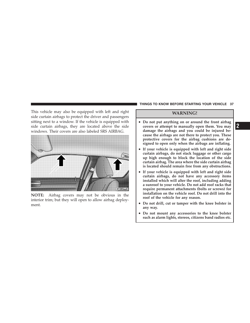 Dodge 2005 LX Magnum User Manual | Page 37 / 368