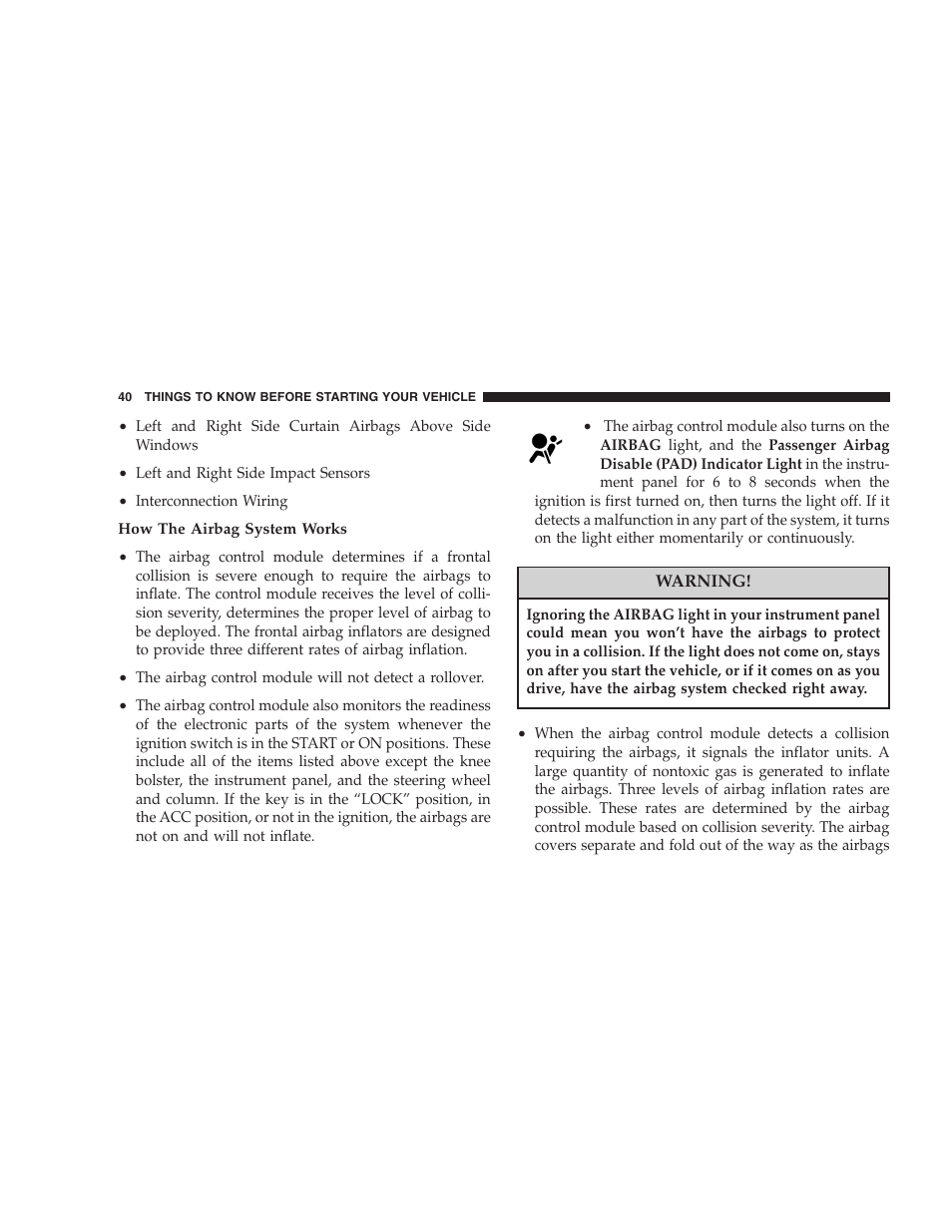 Dodge 2005 LX Magnum User Manual | Page 40 / 368