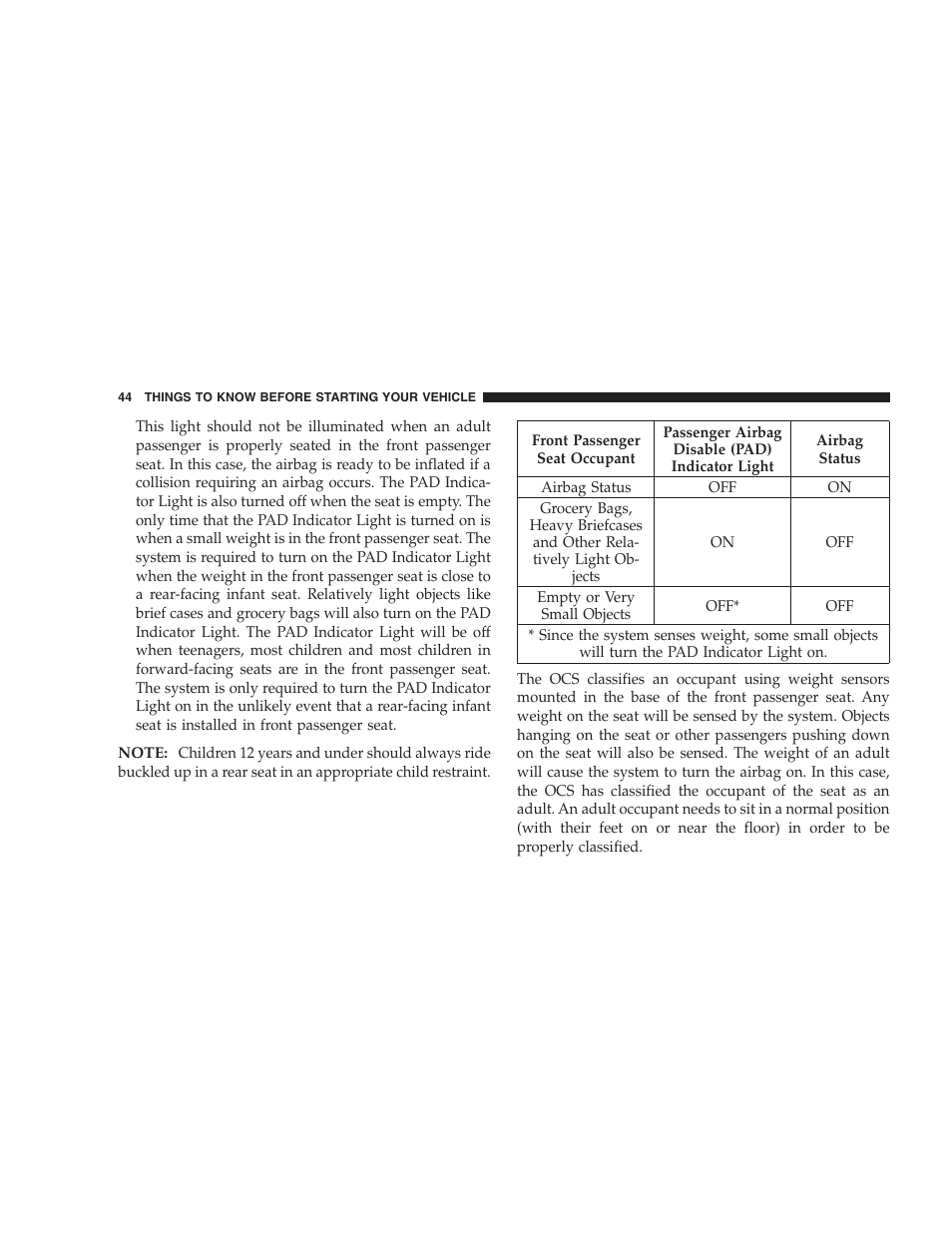 Dodge 2005 LX Magnum User Manual | Page 44 / 368