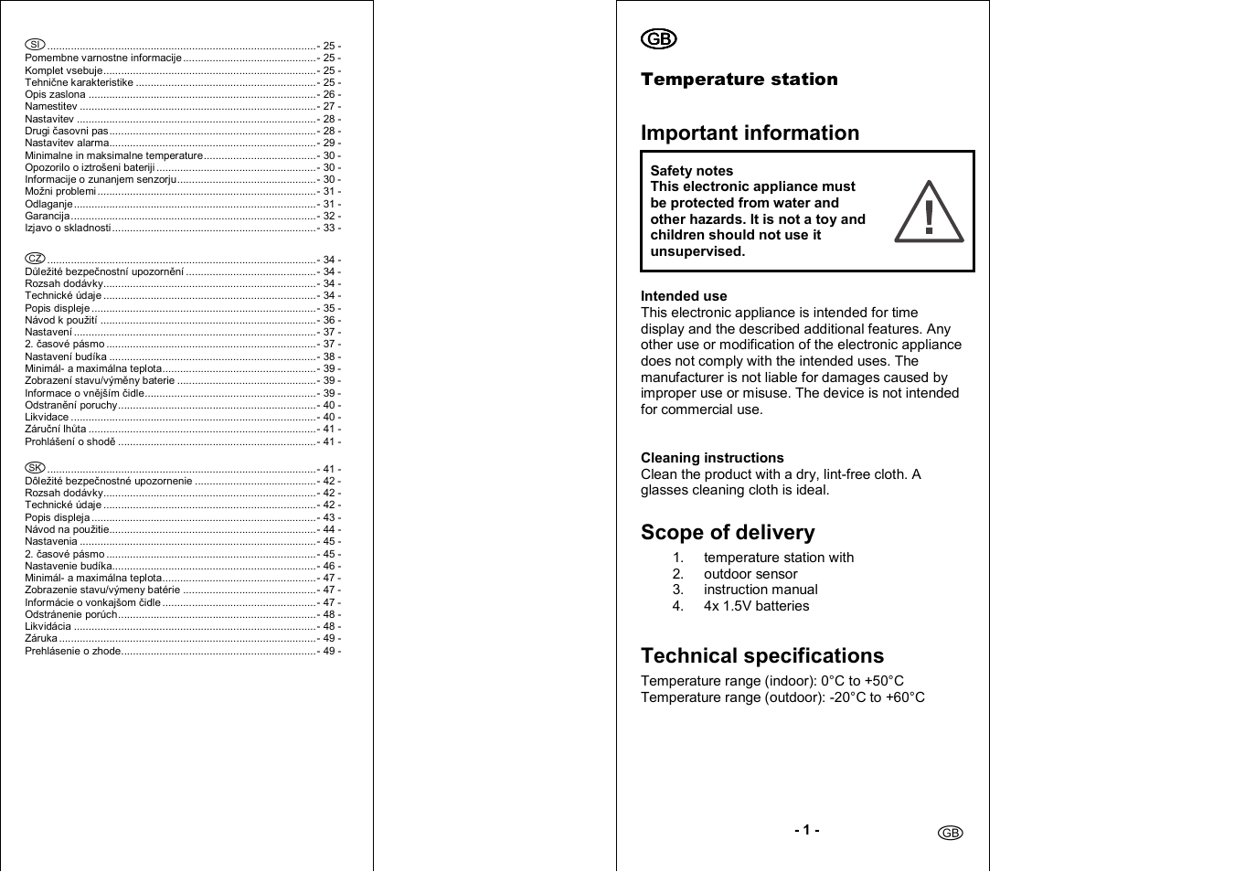 Important information, Scope of delivery, Technical specifications | Auriol 4-LD3030 User Manual | Page 2 / 27