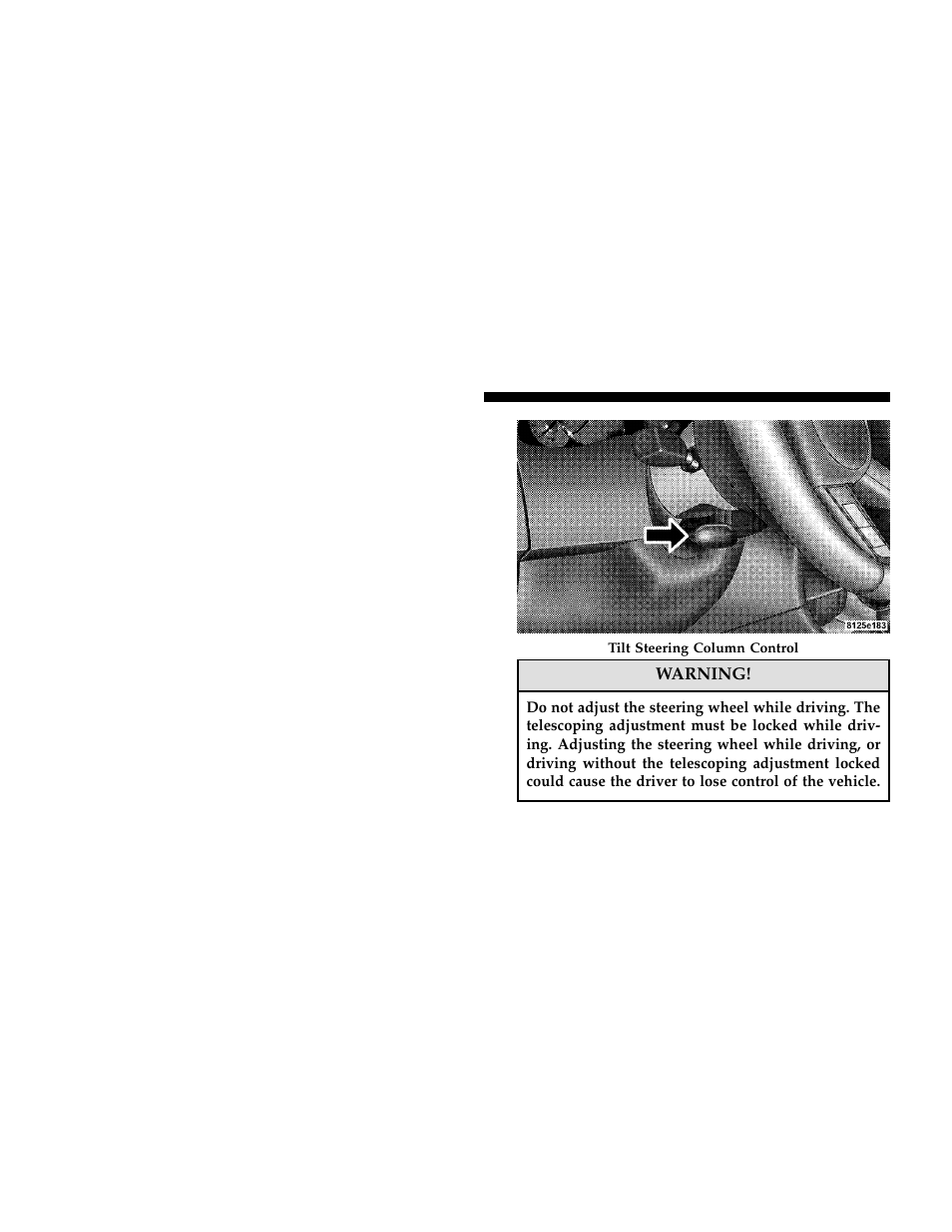 Tilt/telescoping steering column | Dodge 2006 Charger User Manual | Page 106 / 368