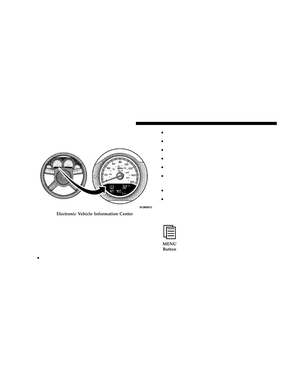 Electronic vehicle information center (evic), If equipped | Dodge 2006 Charger User Manual | Page 142 / 368