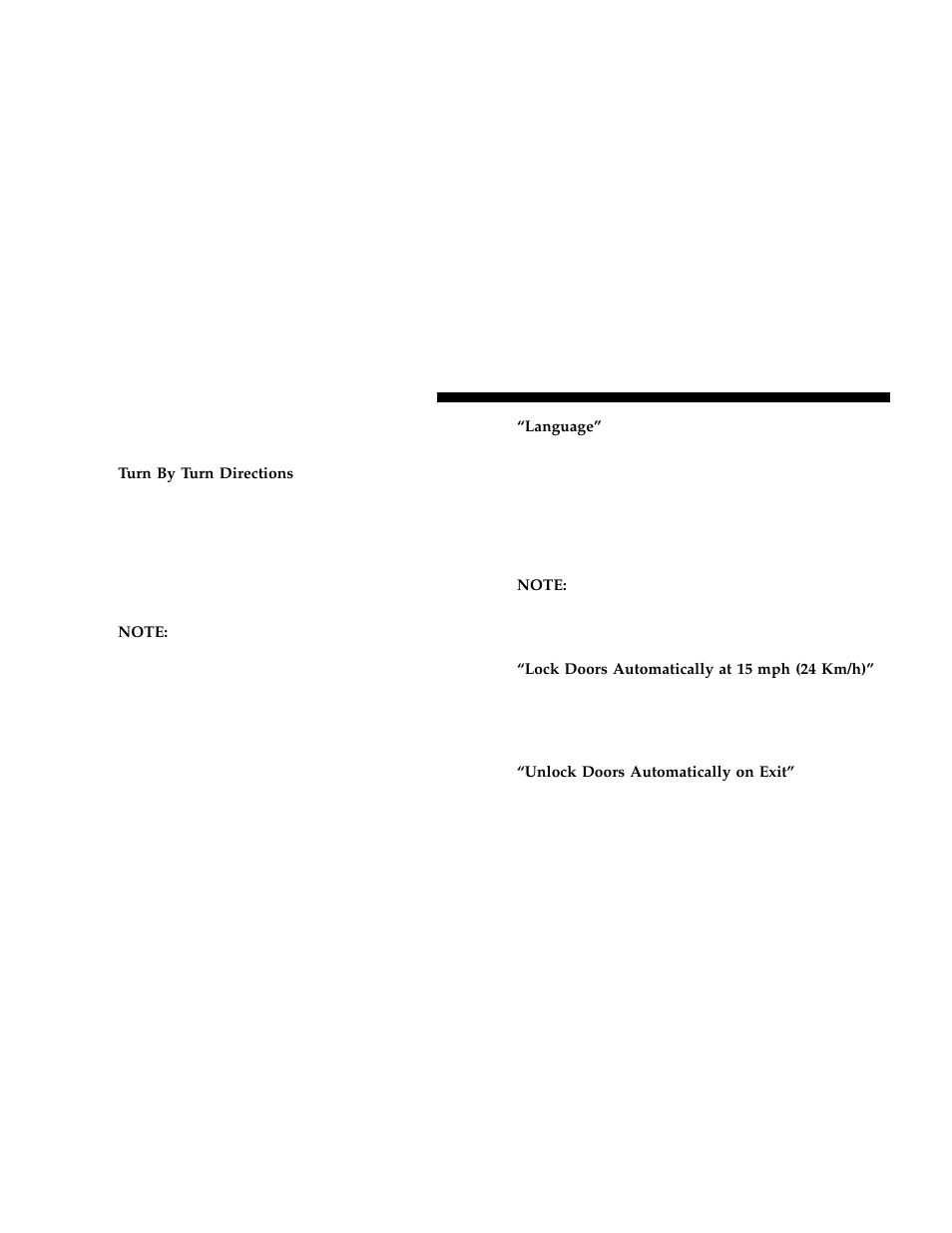 Personal settings (customer programmable, Features) | Dodge 2006 Charger User Manual | Page 150 / 368