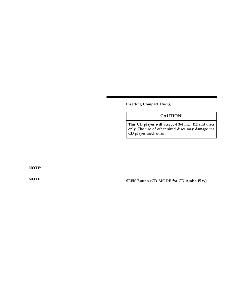 Noise reduction, Operation instructions - (cd mode for cd, Audio play) | Dodge 2006 Charger User Manual | Page 166 / 368