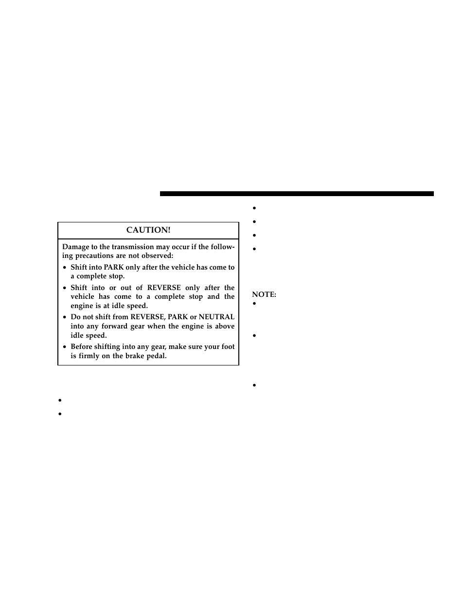 Automatic transmission, General information | Dodge 2006 Charger User Manual | Page 208 / 368