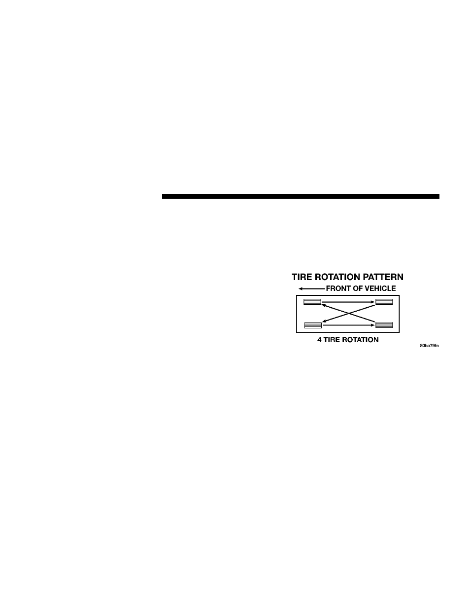 Tire rotation recommendations | Dodge 2006 Charger User Manual | Page 240 / 368