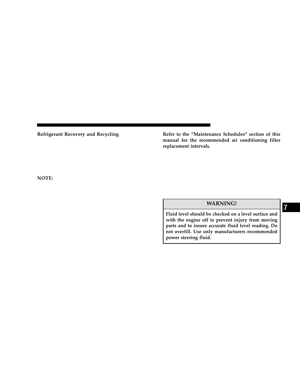 A/c air filter — if equipped, Power steering — fluid check | Dodge 2006 Charger User Manual | Page 295 / 368