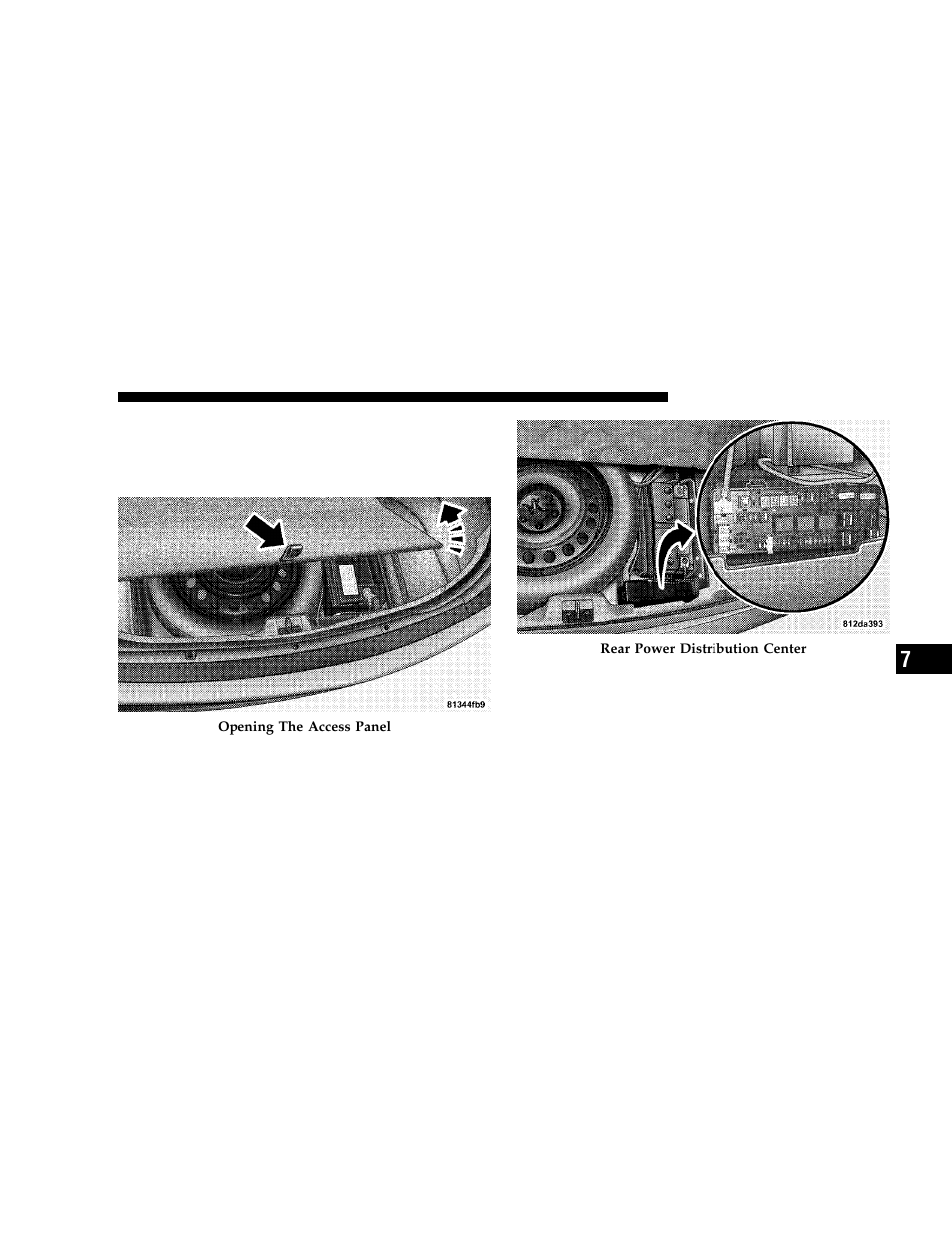 Rear power distribution center | Dodge 2006 Charger User Manual | Page 313 / 368