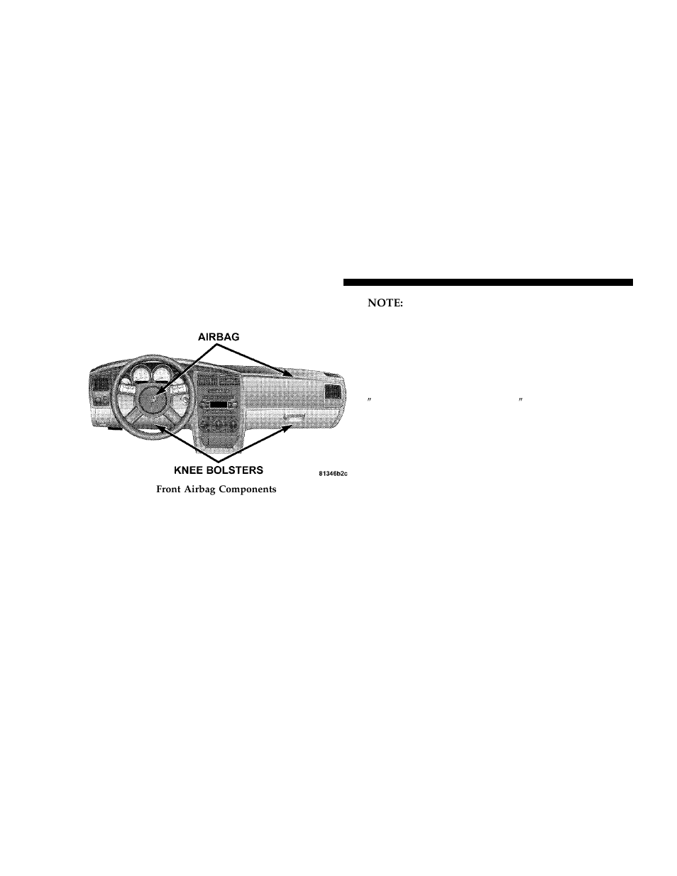 Driver and right front passenger supplemental, Restraint system (srs) - airbag | Dodge 2006 Charger User Manual | Page 38 / 368