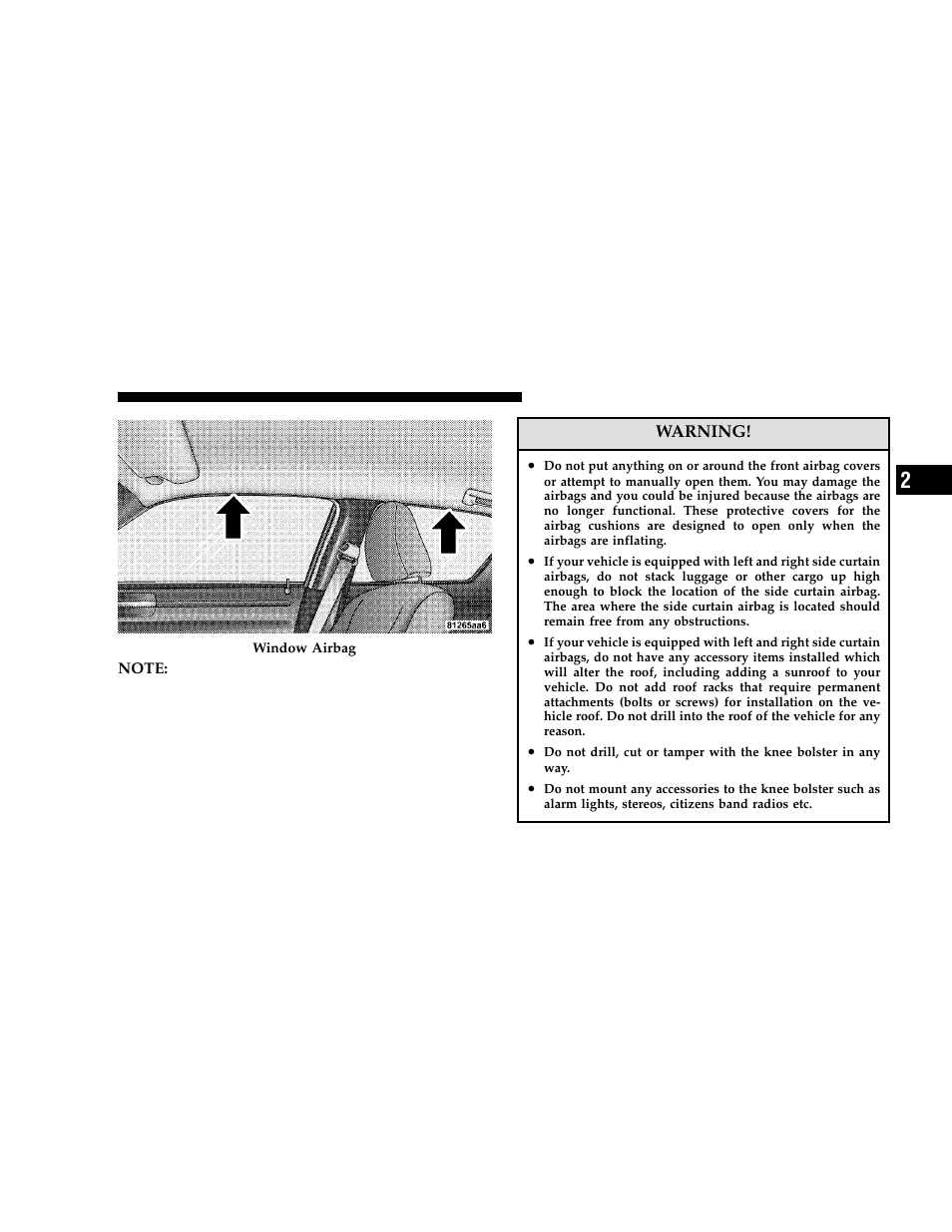 Dodge 2006 Charger User Manual | Page 39 / 368