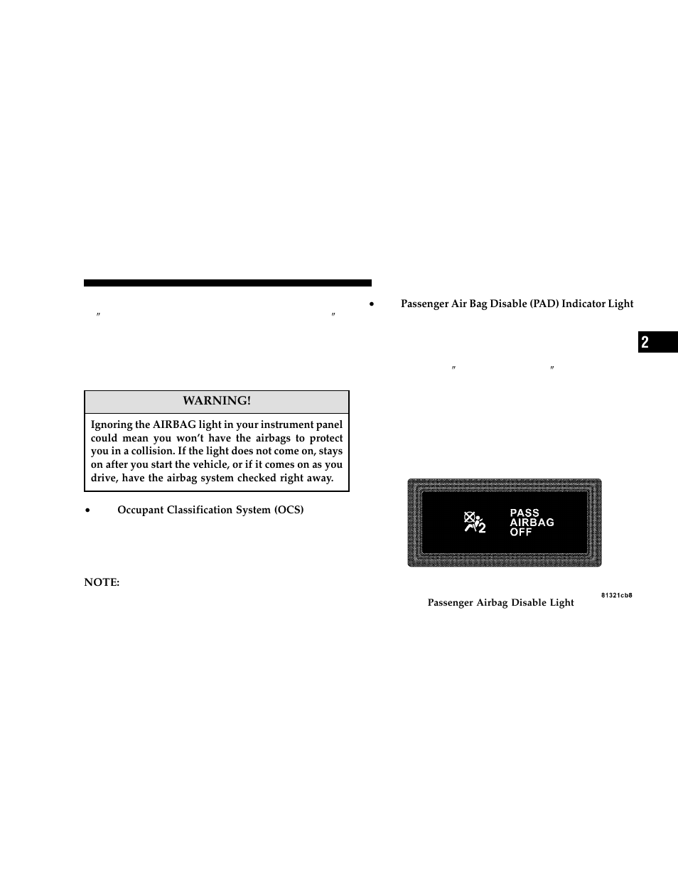 Dodge 2006 Charger User Manual | Page 43 / 368