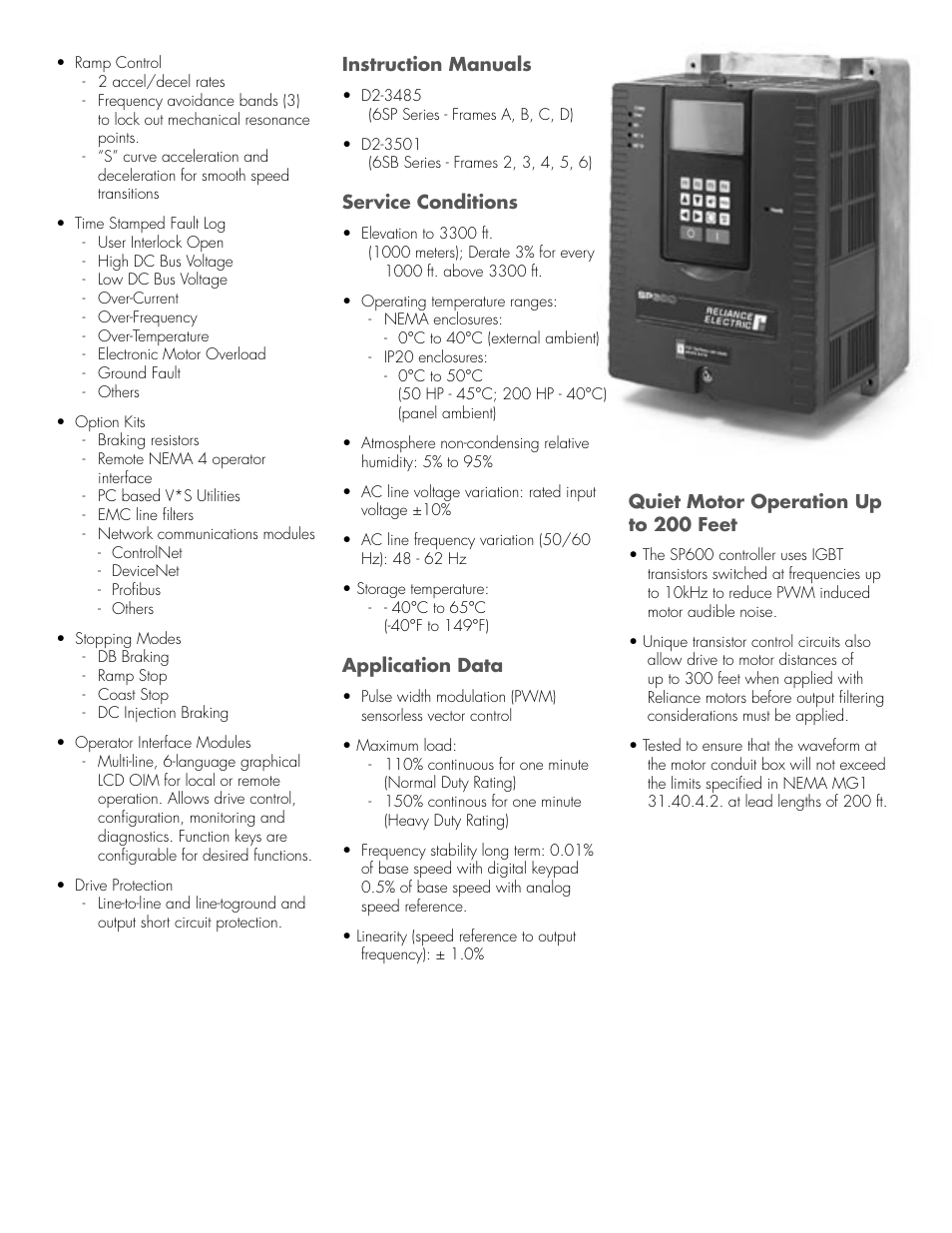 Dodge SP600 Series User Manual | Page 2 / 4