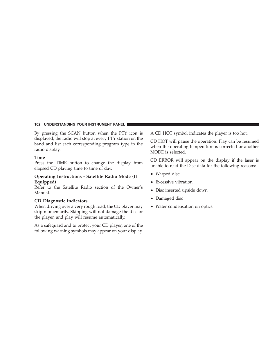 Dodge 2005 Viper User Manual | Page 102 / 264