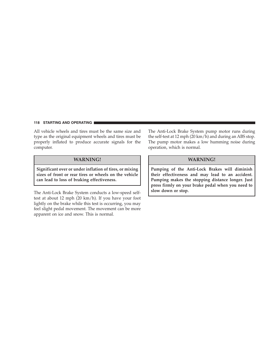 Dodge 2005 Viper User Manual | Page 118 / 264