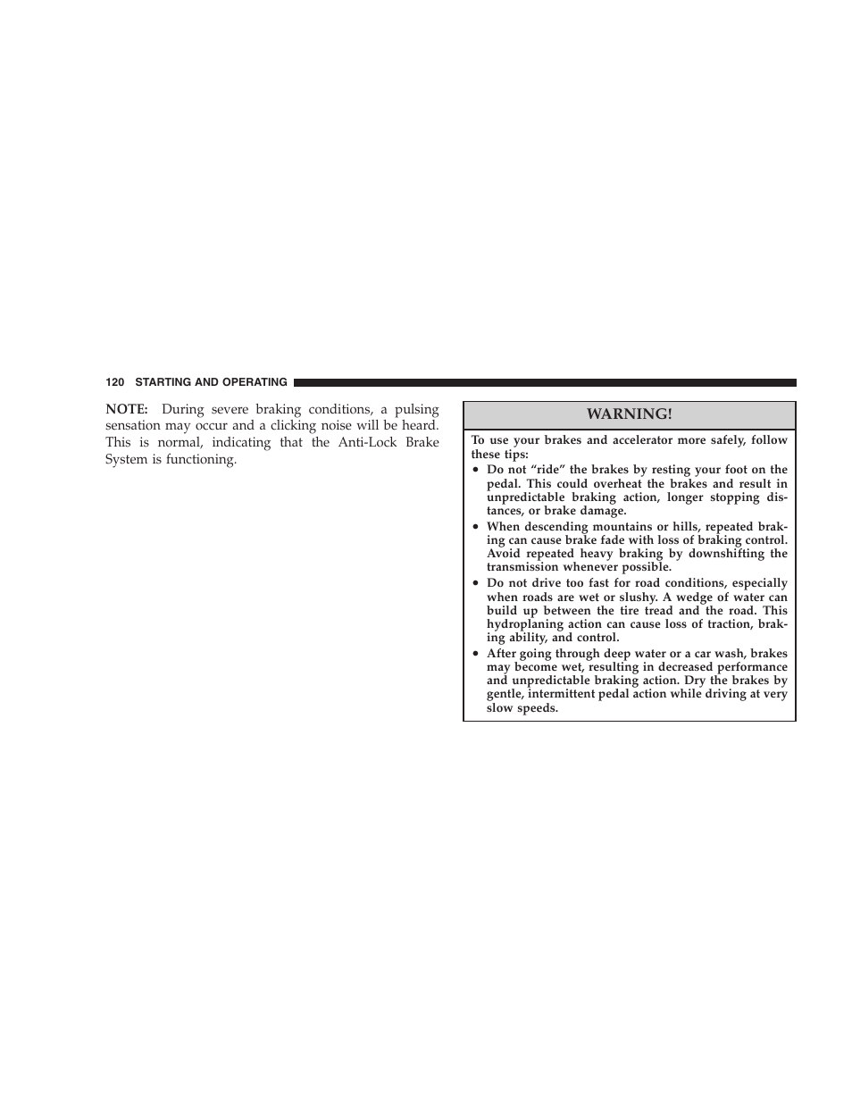 Dodge 2005 Viper User Manual | Page 120 / 264