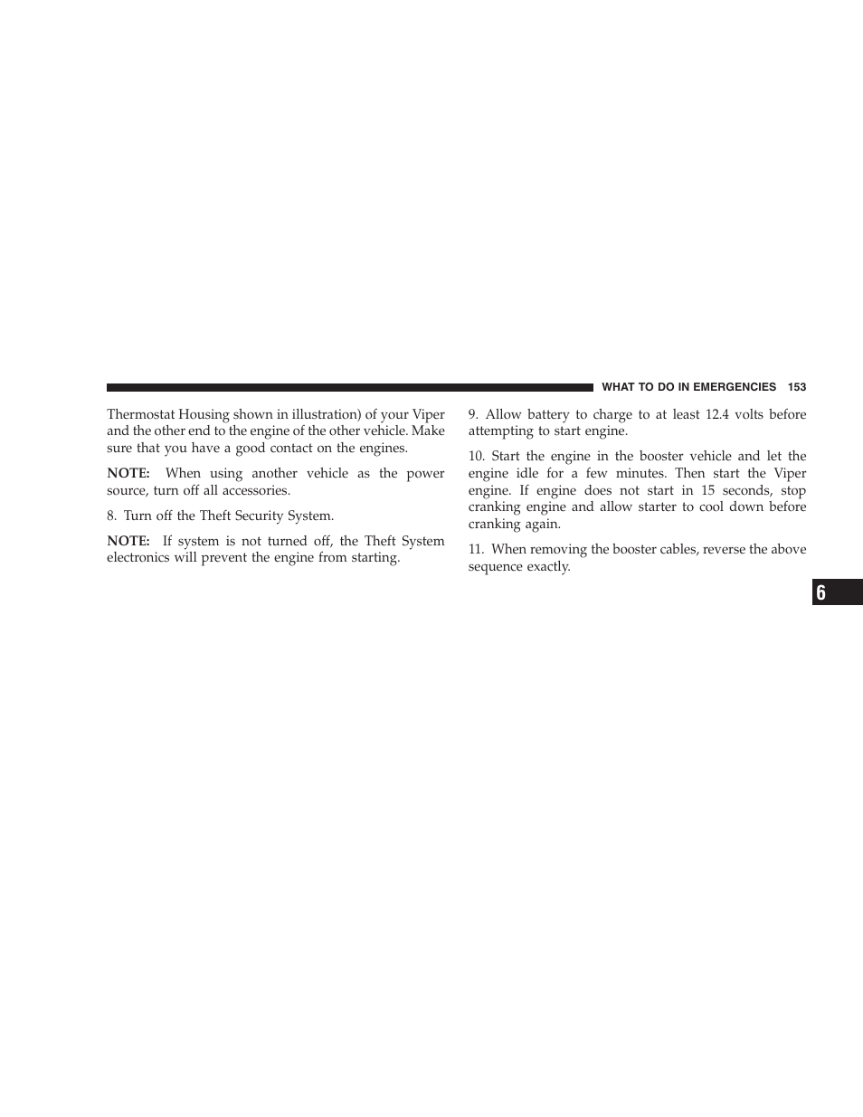 Dodge 2005 Viper User Manual | Page 153 / 264