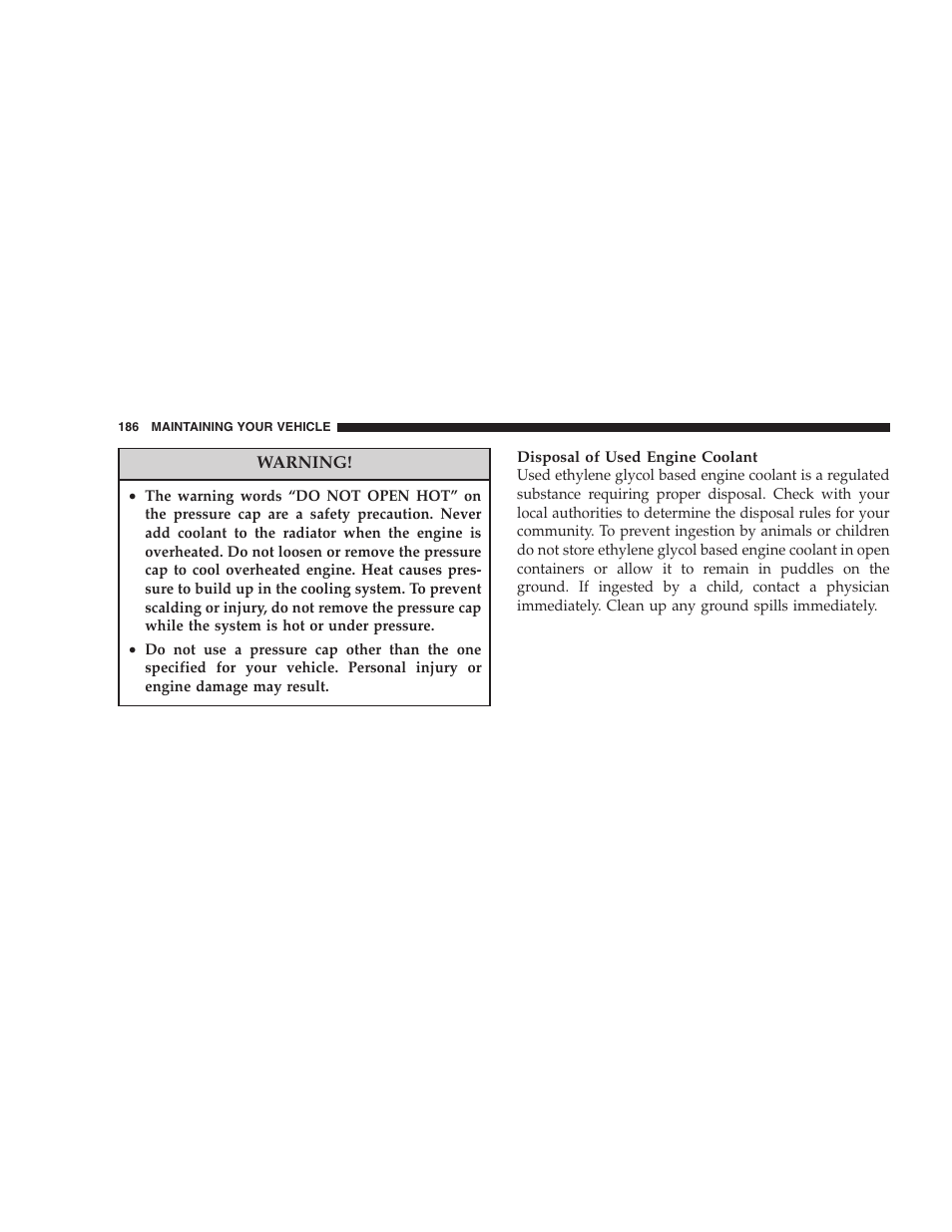Dodge 2005 Viper User Manual | Page 186 / 264