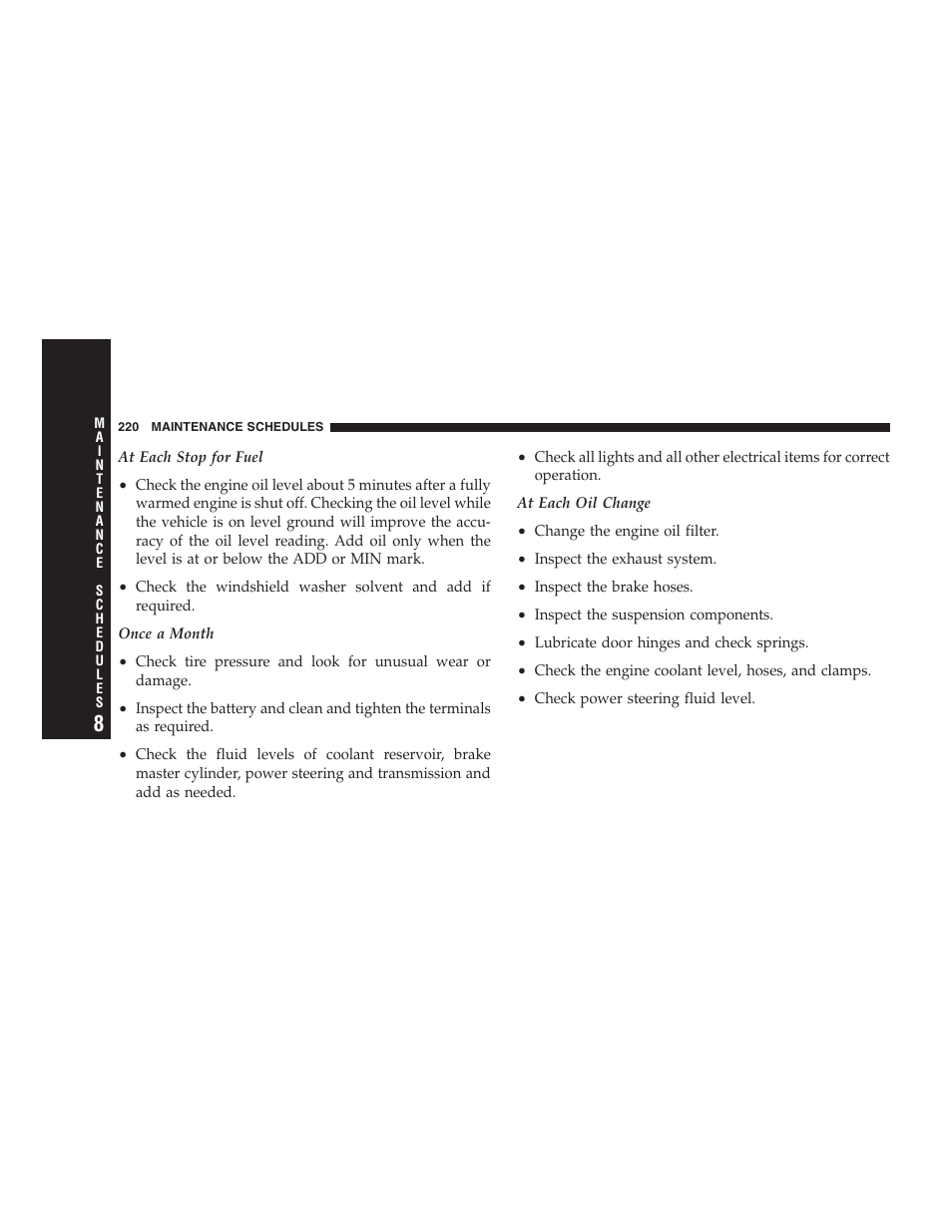 Dodge 2005 Viper User Manual | Page 220 / 264