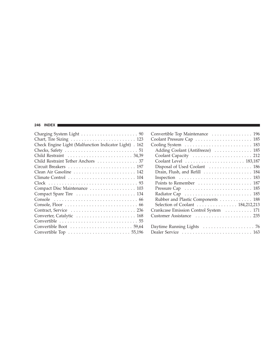 Dodge 2005 Viper User Manual | Page 246 / 264