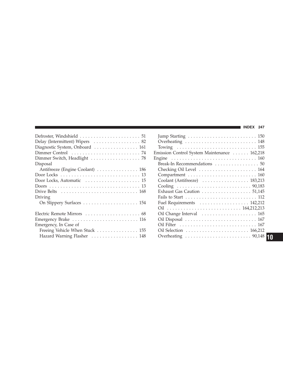 Dodge 2005 Viper User Manual | Page 247 / 264