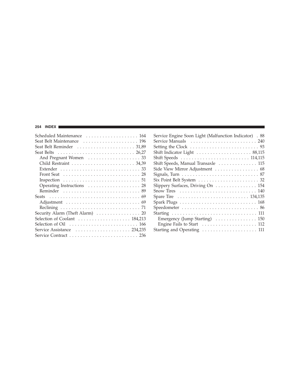 Dodge 2005 Viper User Manual | Page 254 / 264