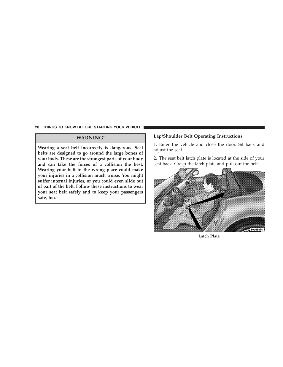 Dodge 2005 Viper User Manual | Page 28 / 264