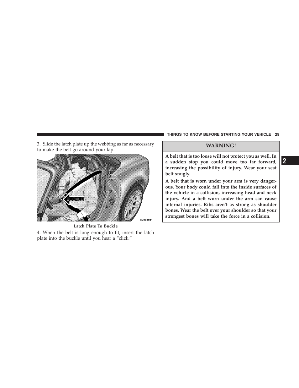 Dodge 2005 Viper User Manual | Page 29 / 264