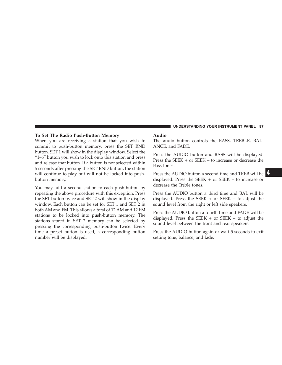 Dodge 2005 Viper User Manual | Page 97 / 264