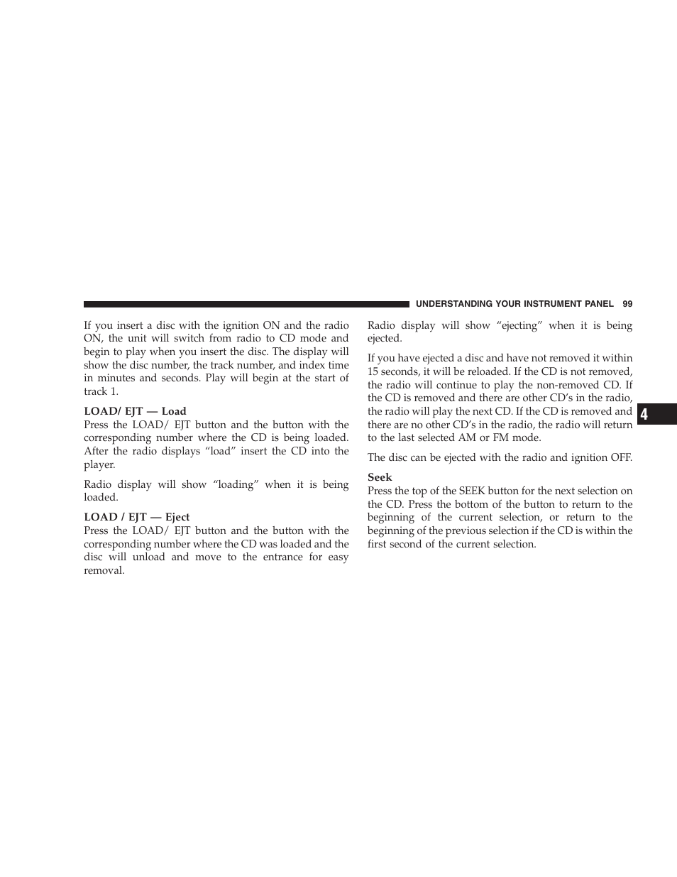 Dodge 2005 Viper User Manual | Page 99 / 264