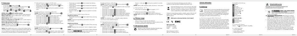 Lcd-uhr-stiftehalter, Einleitung, Bestimmungsgemäßer gebrauch | Teilebeschreibung, Technische daten, Lieferumfang, Sicherheitshinweise, Namještanje °c/°f, Uključivanje/isključivanje zvuka, Čišćenje i njega | Auriol H14044 User Manual | Page 9 / 10