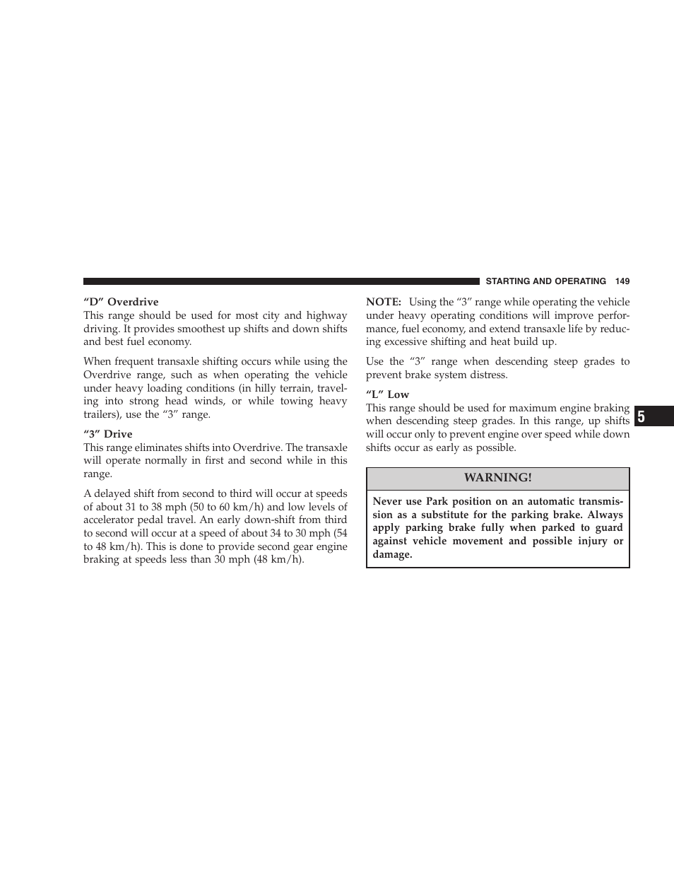 Dodge 2005 JR41 Stratus User Manual | Page 149 / 293