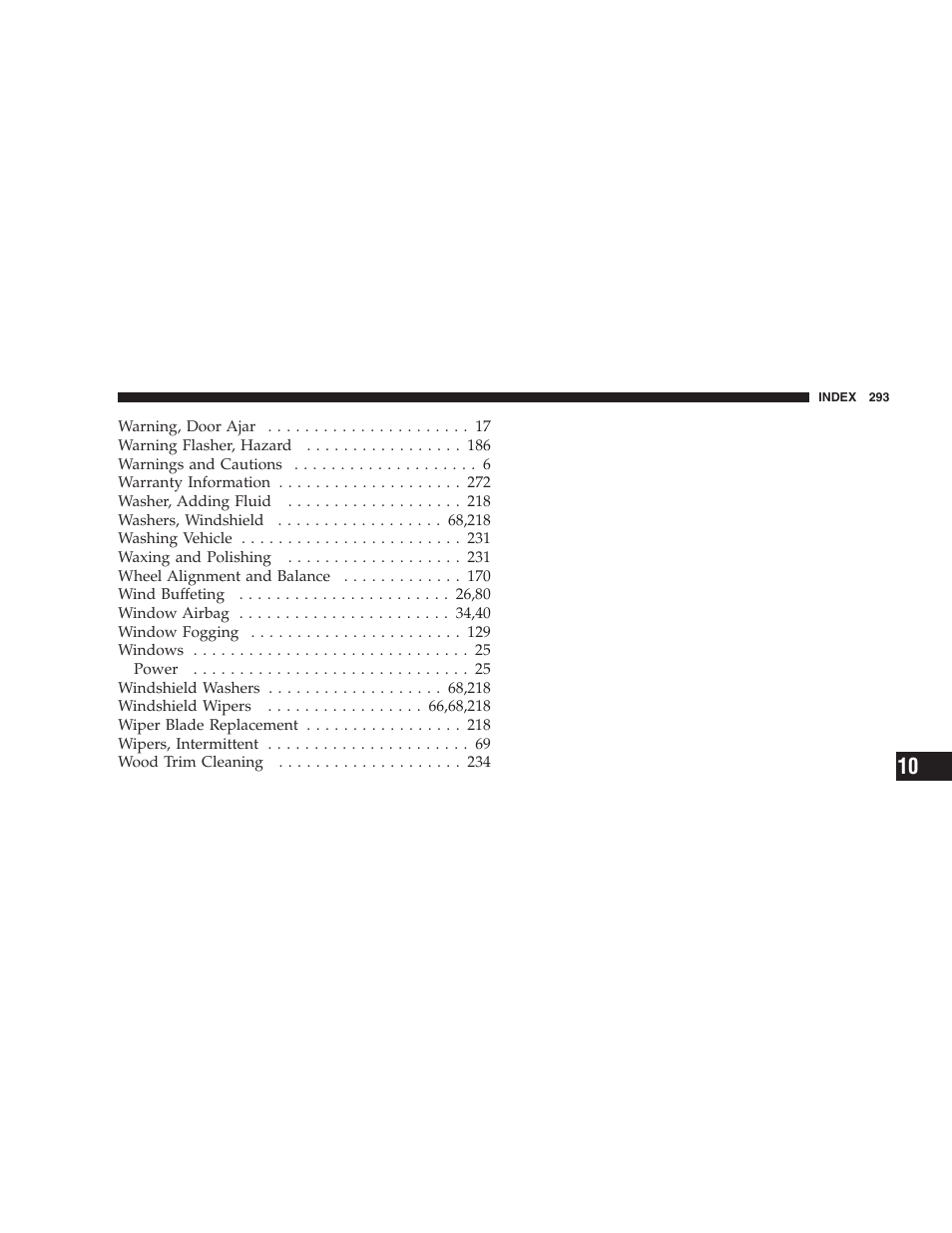 Dodge 2005 JR41 Stratus User Manual | Page 293 / 293