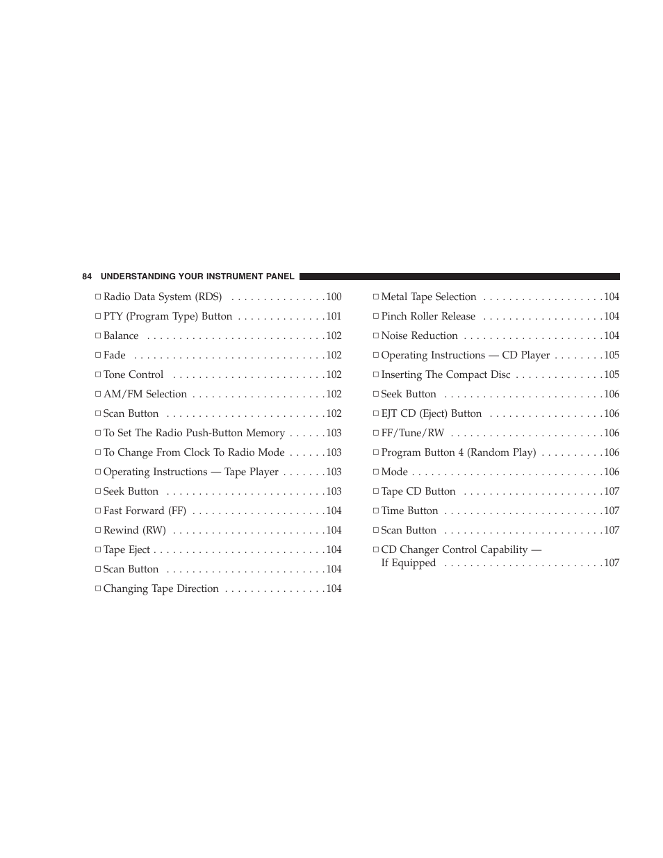 Dodge 2005 JR41 Stratus User Manual | Page 84 / 293