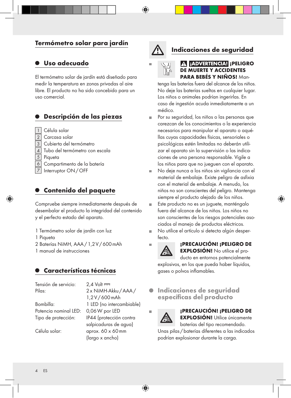 Auriol Z31269 User Manual | Page 4 / 19